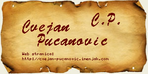 Cvejan Pucanović vizit kartica